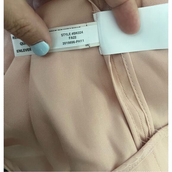 J. Crew Alfie Pink Tencel Long Sleeve Blazer Jacket Single Button‎ Size 4 - Picture 6 of 6